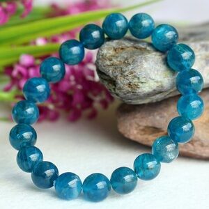 🆕New Blue Apatite 8mm Healing Gemstone Bracelet
